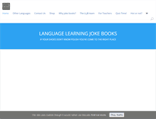 Tablet Screenshot of languagelearningjokebooks.com